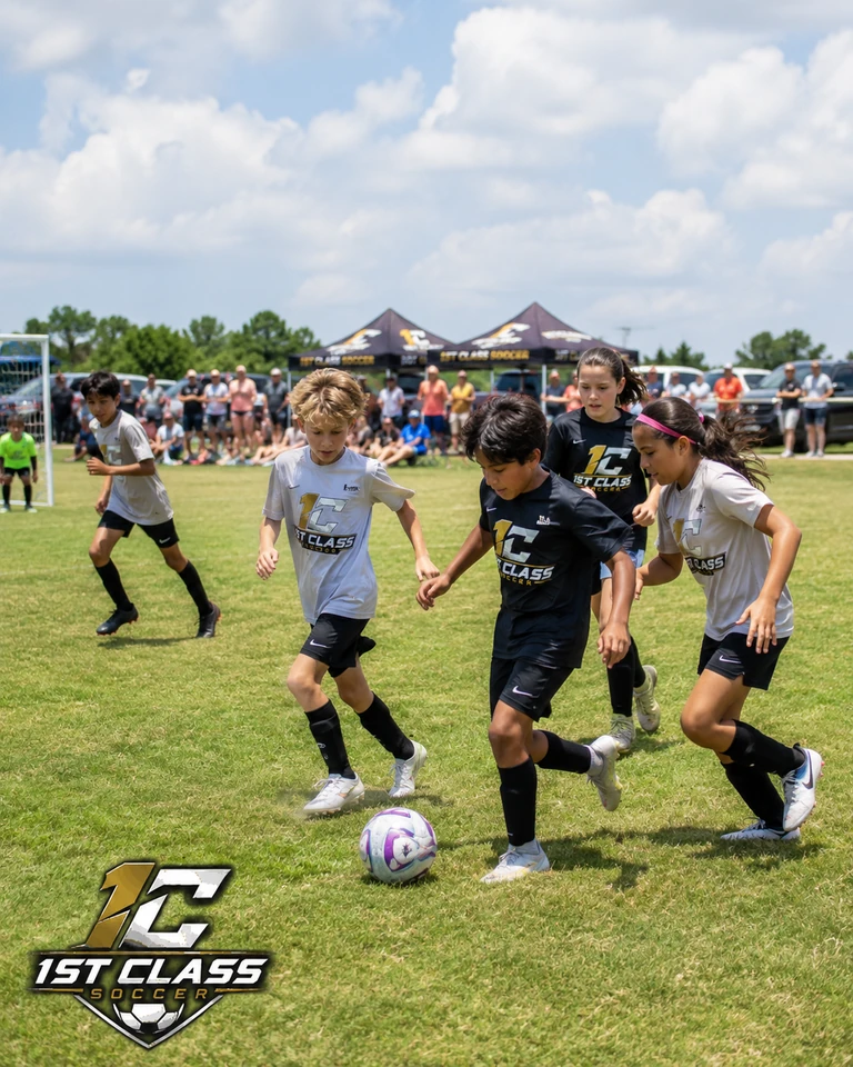 1st Class Break Camp, Spring soccer session in progress